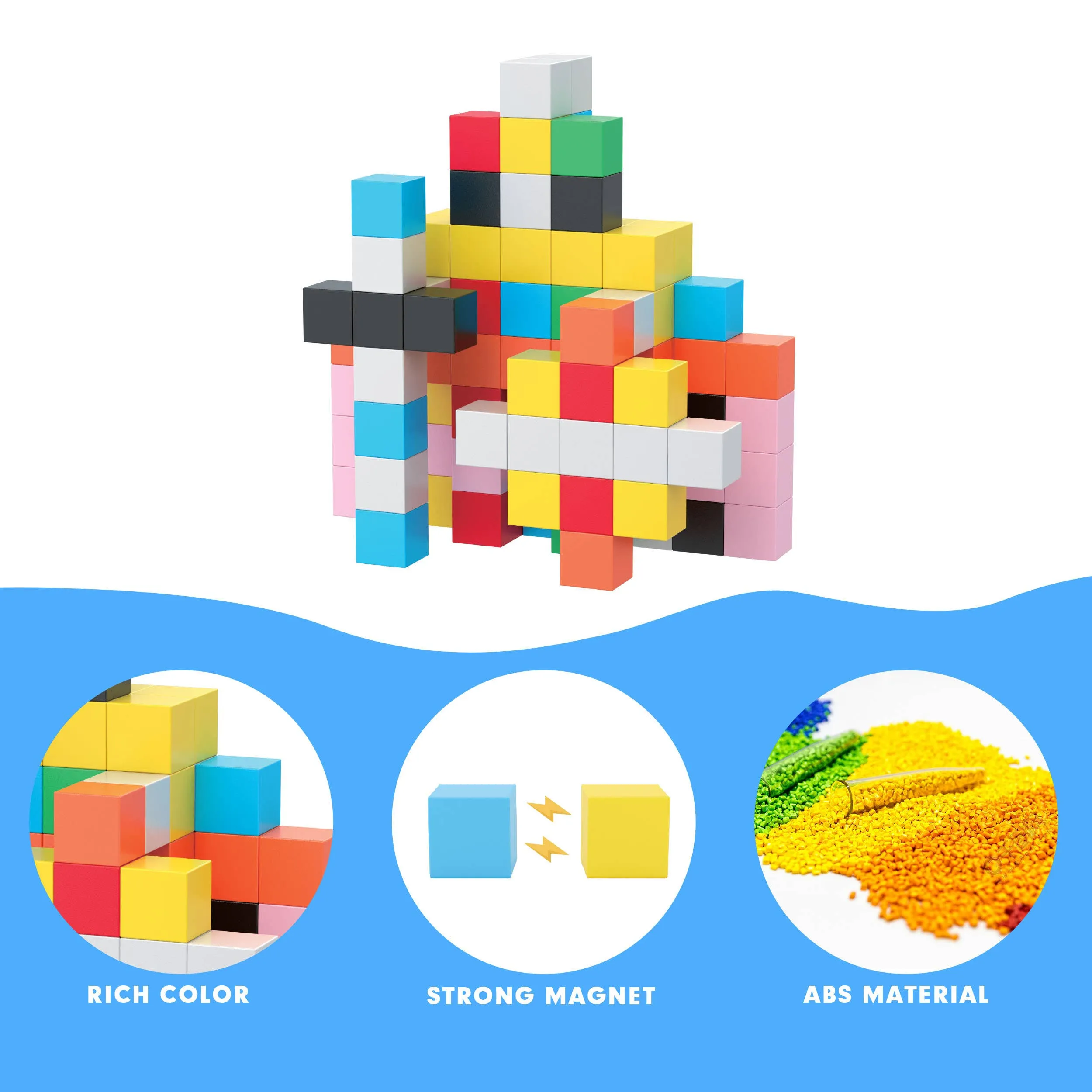 1.2" 108 Piece Magnet Building Cubes