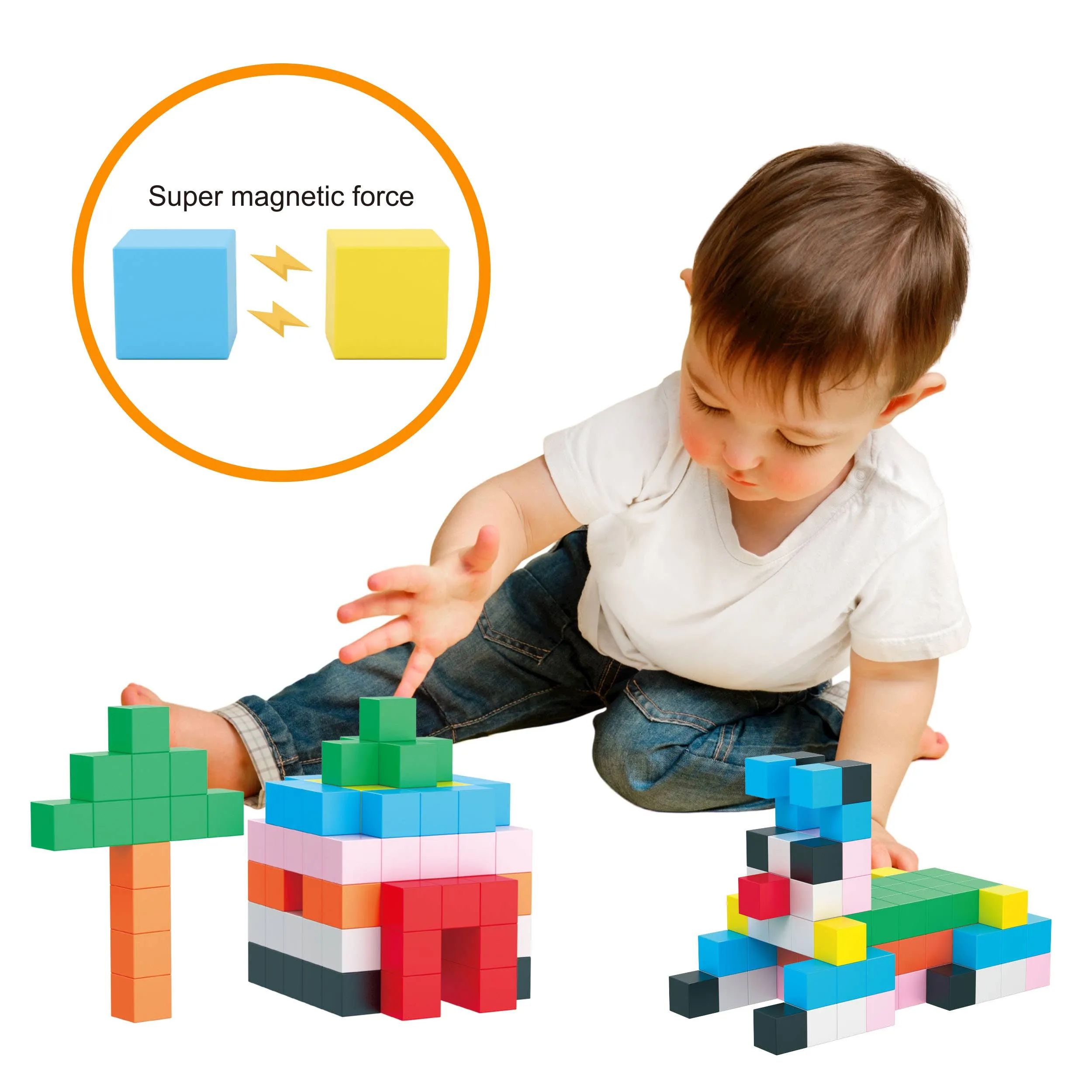 1.2" 108 Piece Magnet Building Cubes