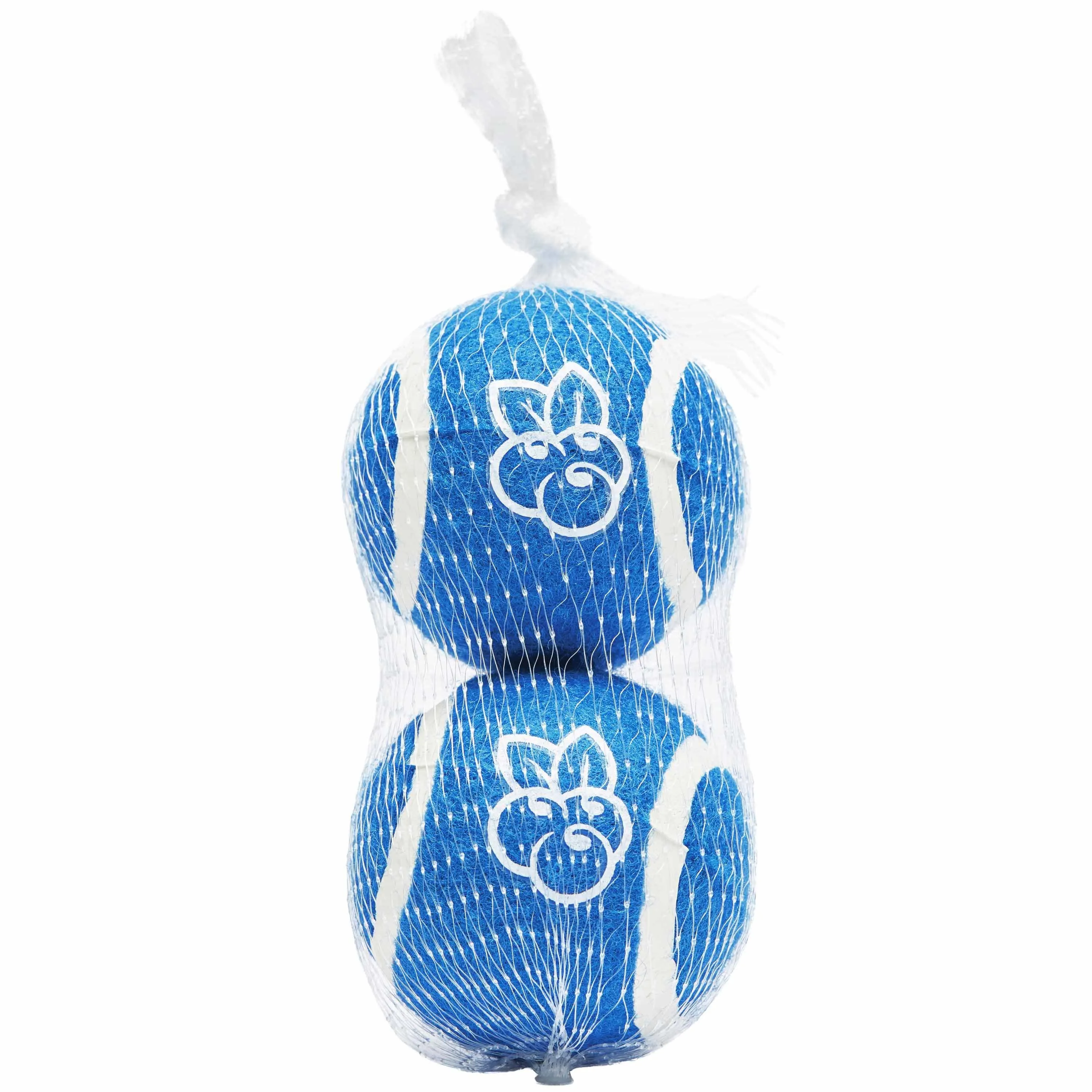 2pc Pack 2.5" Tennis Balls Dog Toy in Blue