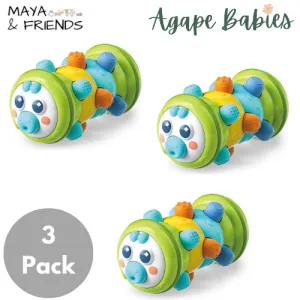 [3 Pack] Maya & Friends Caterpillar Roller Toy