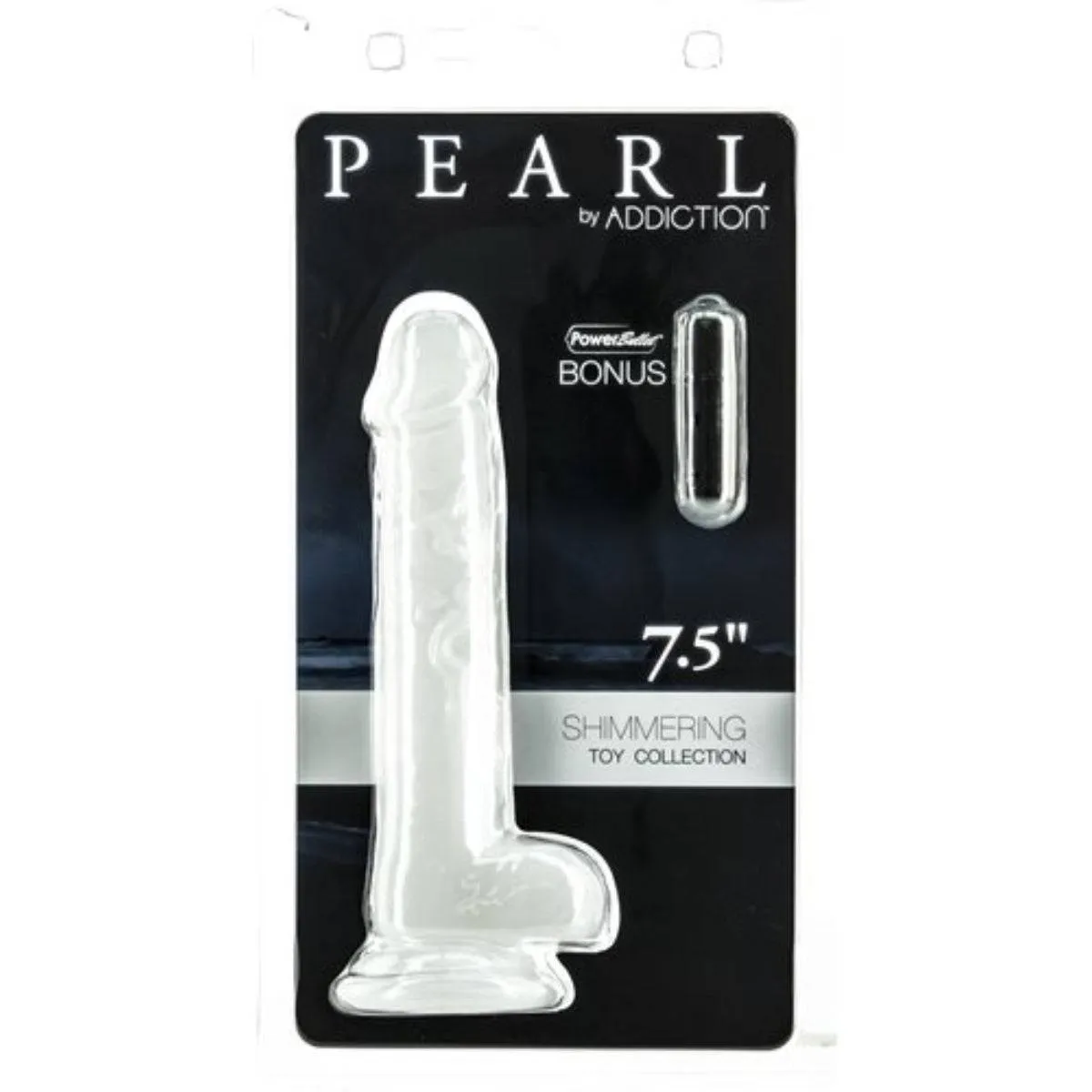 Addiction Pearl Shimmering Dildo White 7.5 Inch