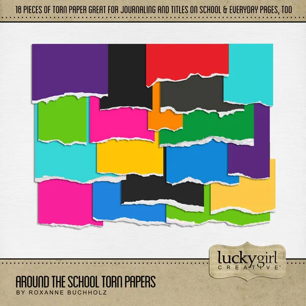 Around the School Mega Digital Scrapbook Bundle