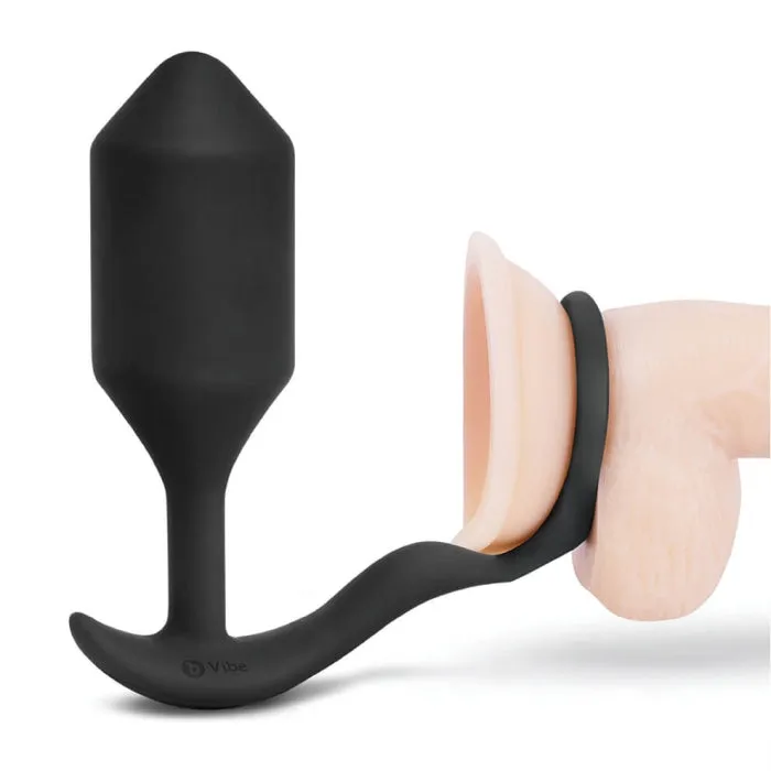 B-Vibe Snug and Tug Cock Ring Plug