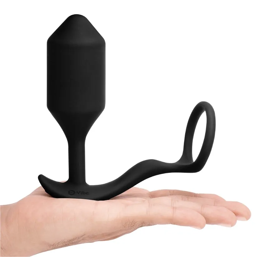 B-Vibe Vibrating Snug & Tug-Black XL