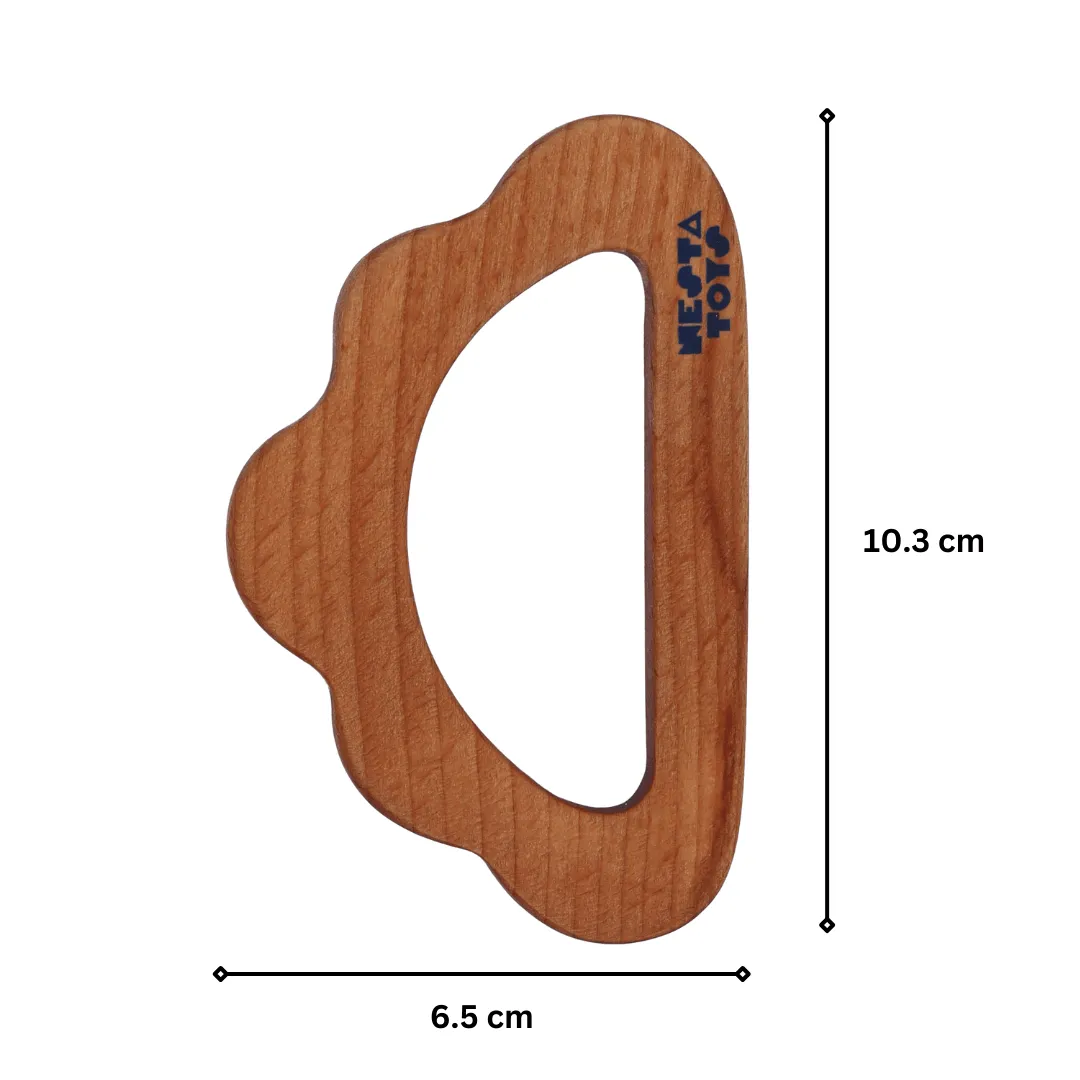 Beech Wooden Cloud Teether (0-1.5 years)