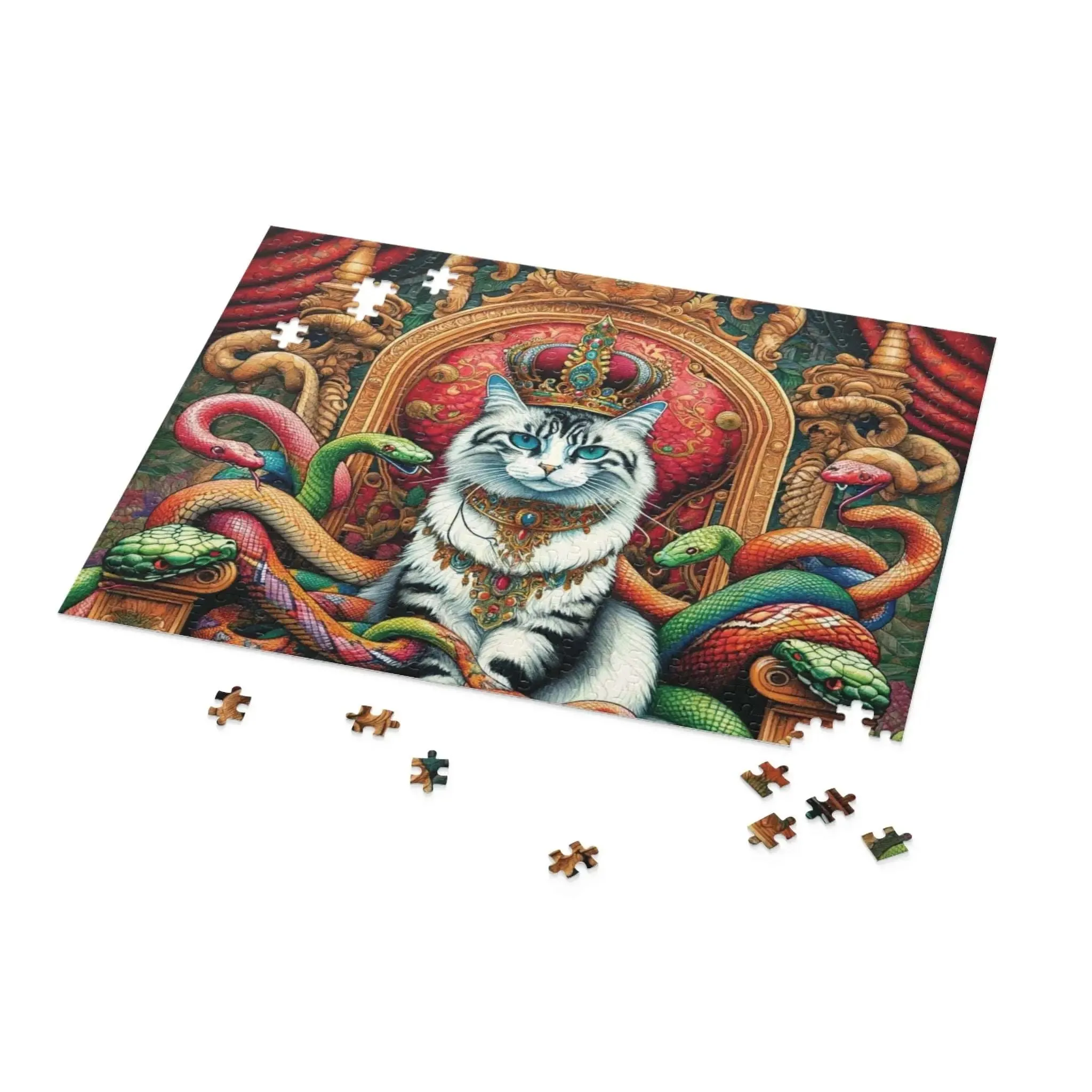 Cat Queen of Snakes Puzzle (120, 252, 500-Piece)