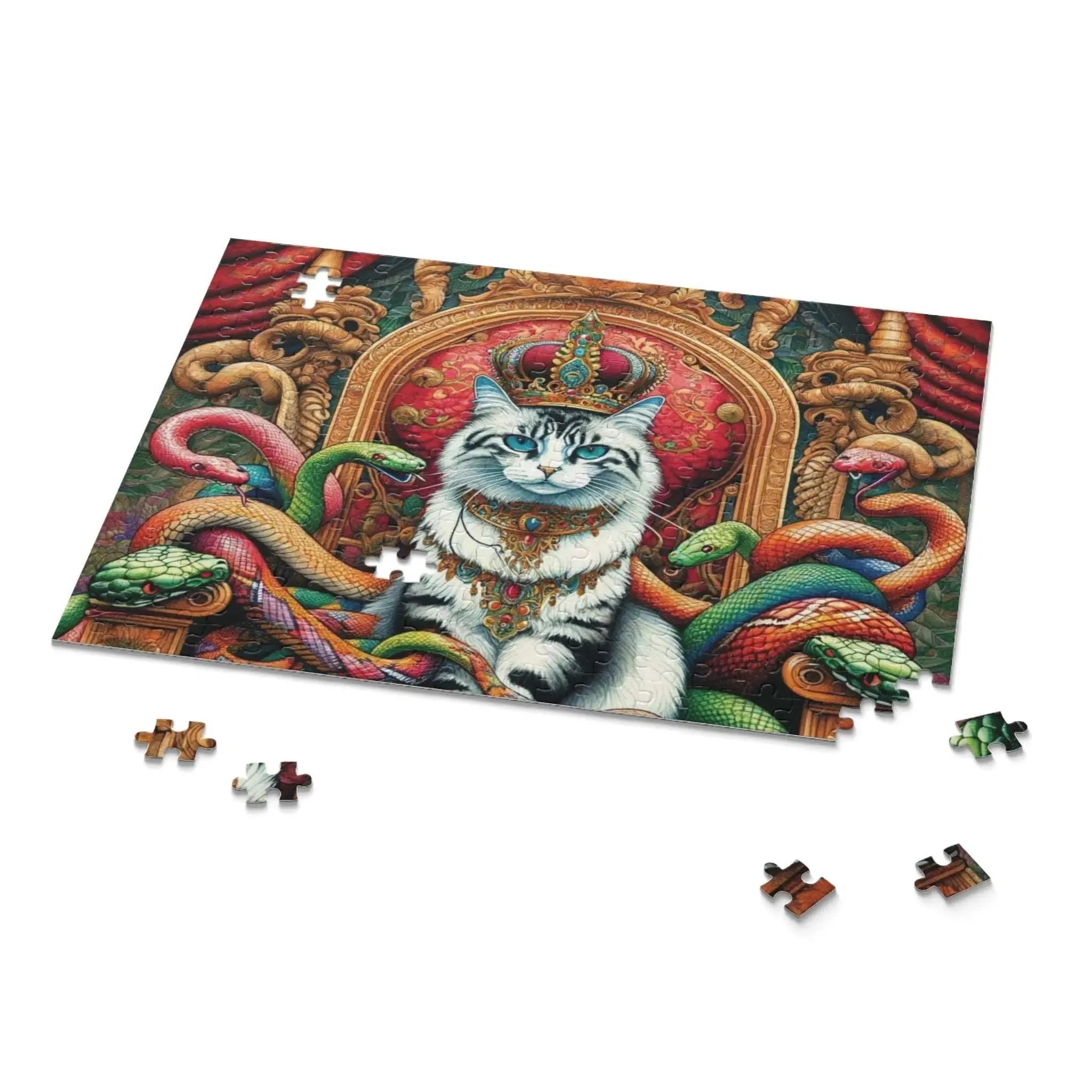 Cat Queen of Snakes Puzzle (120, 252, 500-Piece)