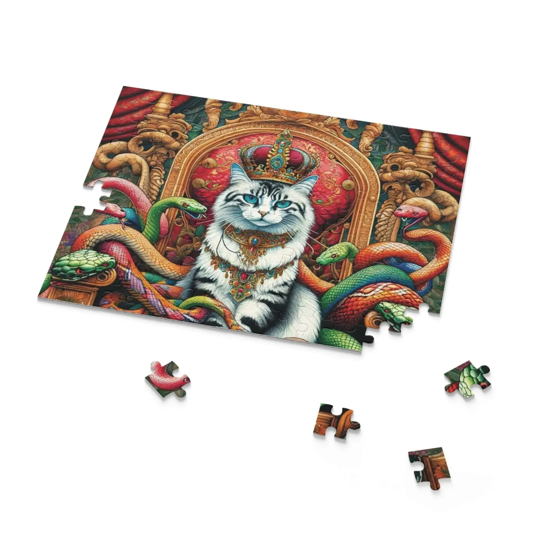 Cat Queen of Snakes Puzzle (120, 252, 500-Piece)