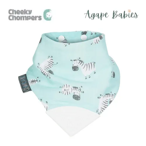 Cheeky Chompers Muslin Neckerchew Zebra Dreams