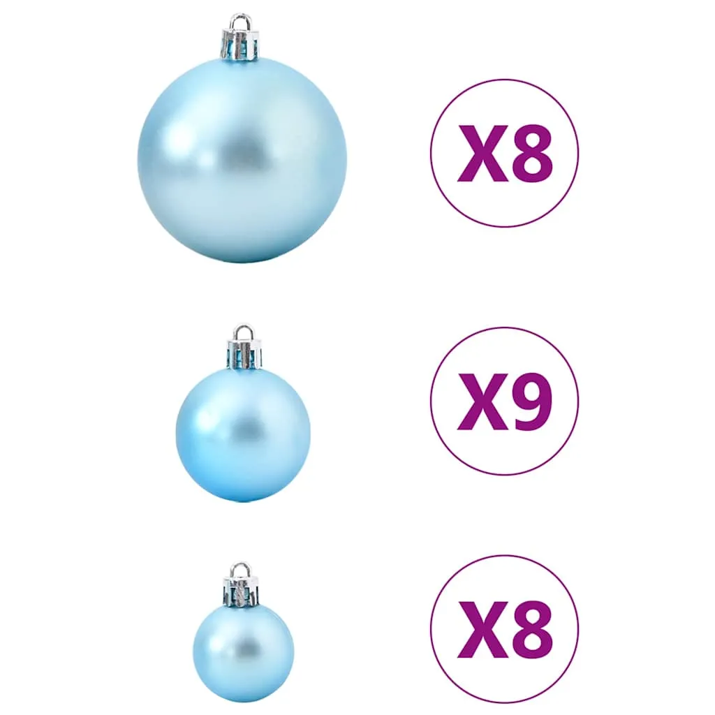 Christmas Baubles 100 pcs Turquoise Ø3/4/6 cm