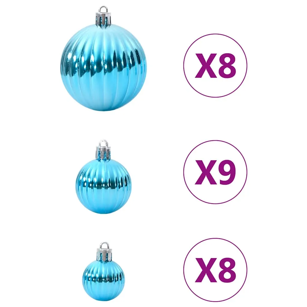 Christmas Baubles 100 pcs Turquoise Ø3/4/6 cm