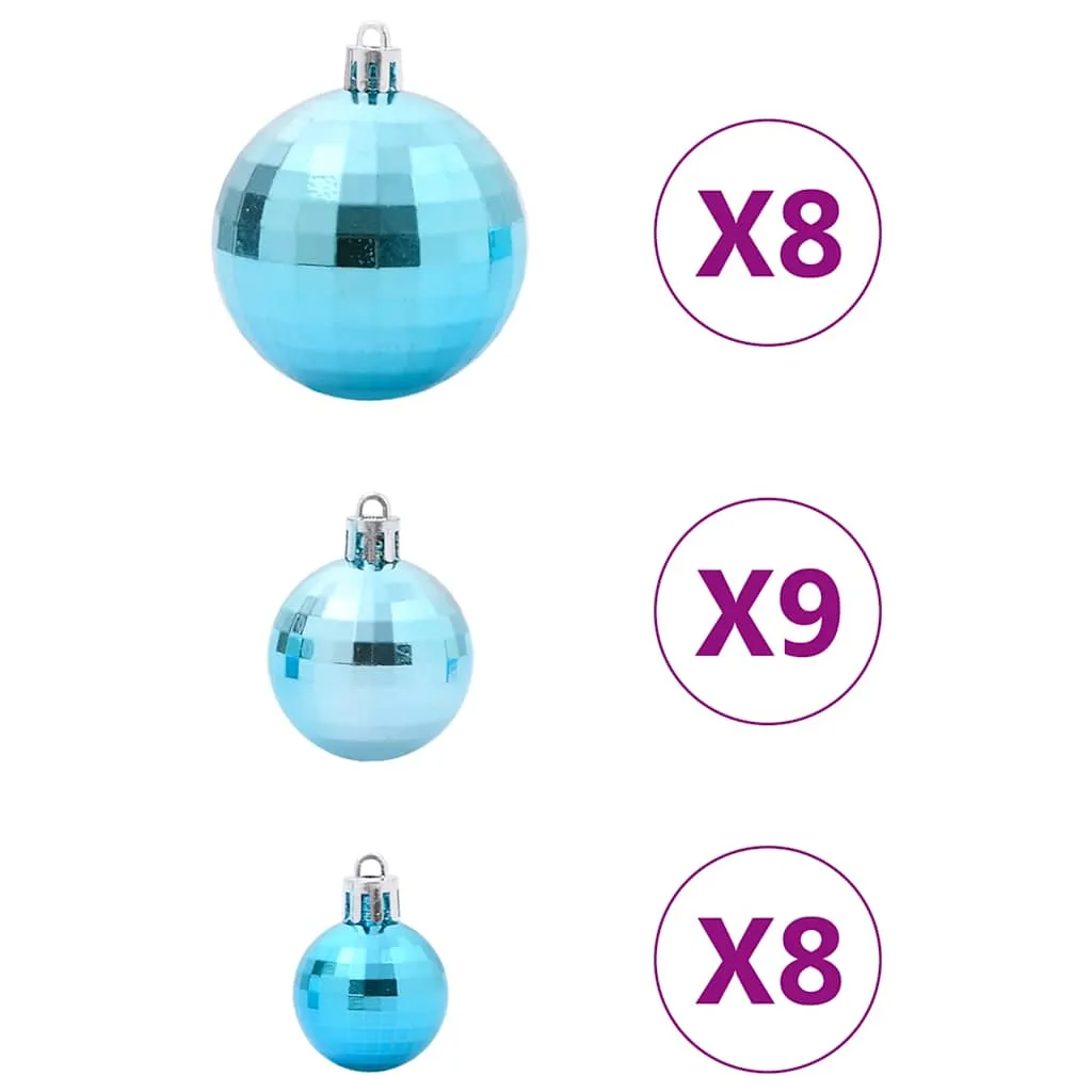 Christmas Baubles 100 pcs Turquoise Ø3/4/6 cm