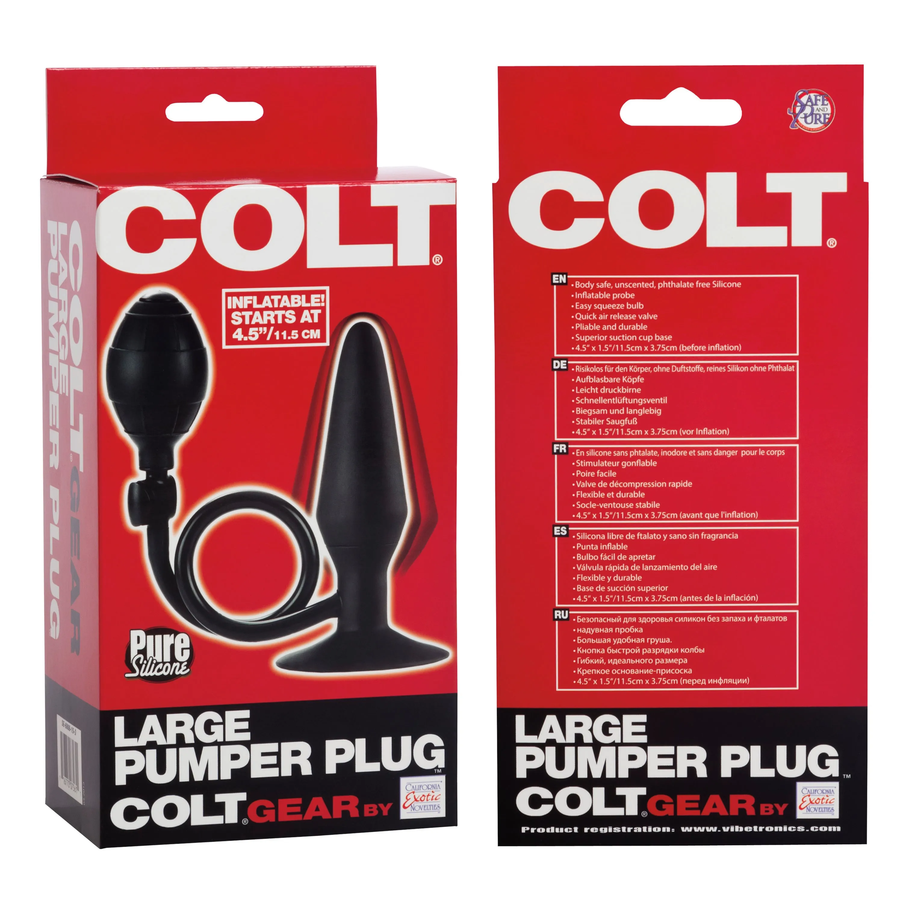 Colt Large Pumper Plug Black