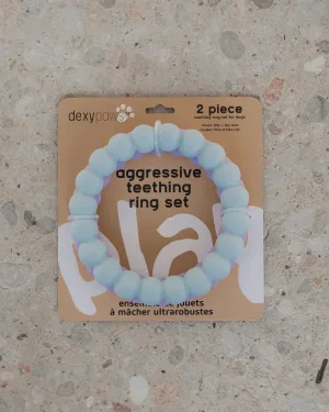 Dexypaws Dog Aggressive Teething Ring Set