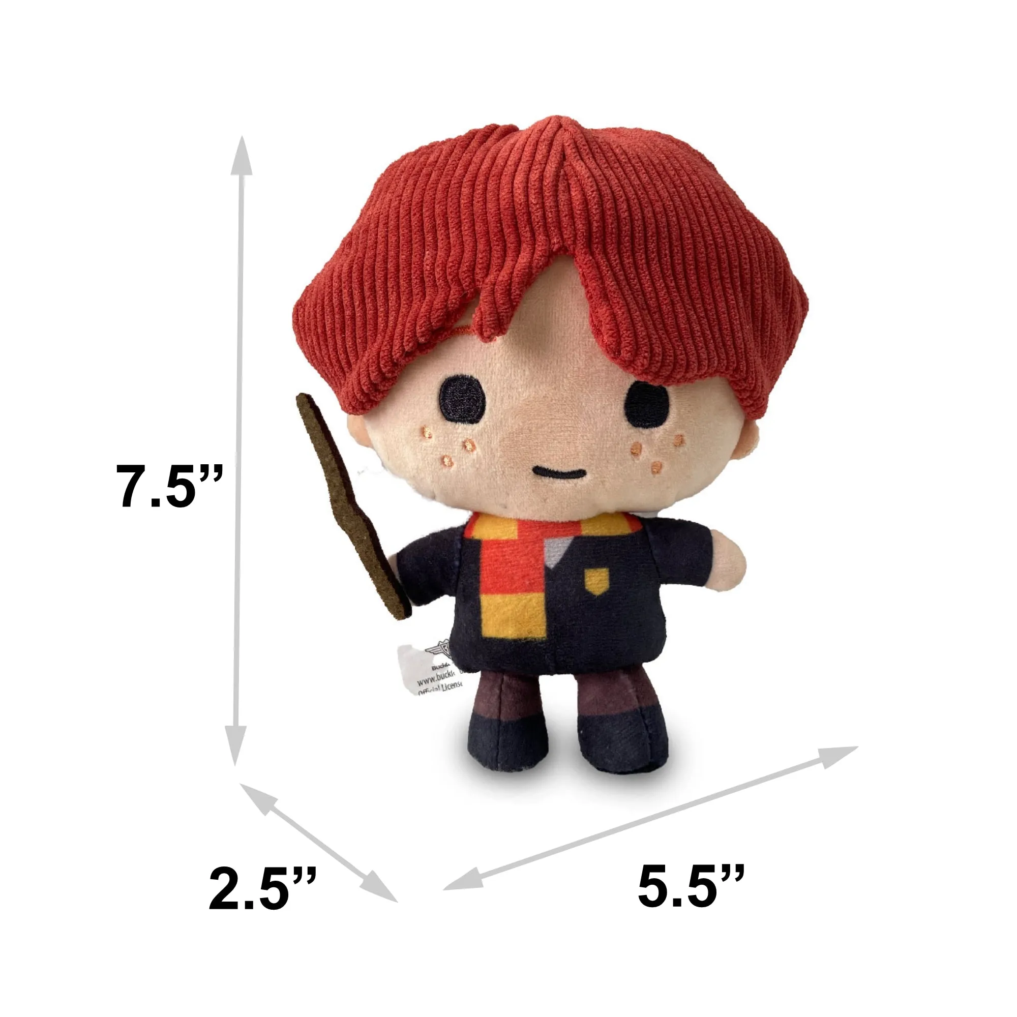 Dog Toy Squeaker Plush - Harry Potter Ron Weasley Standing Charm Full Body Pose