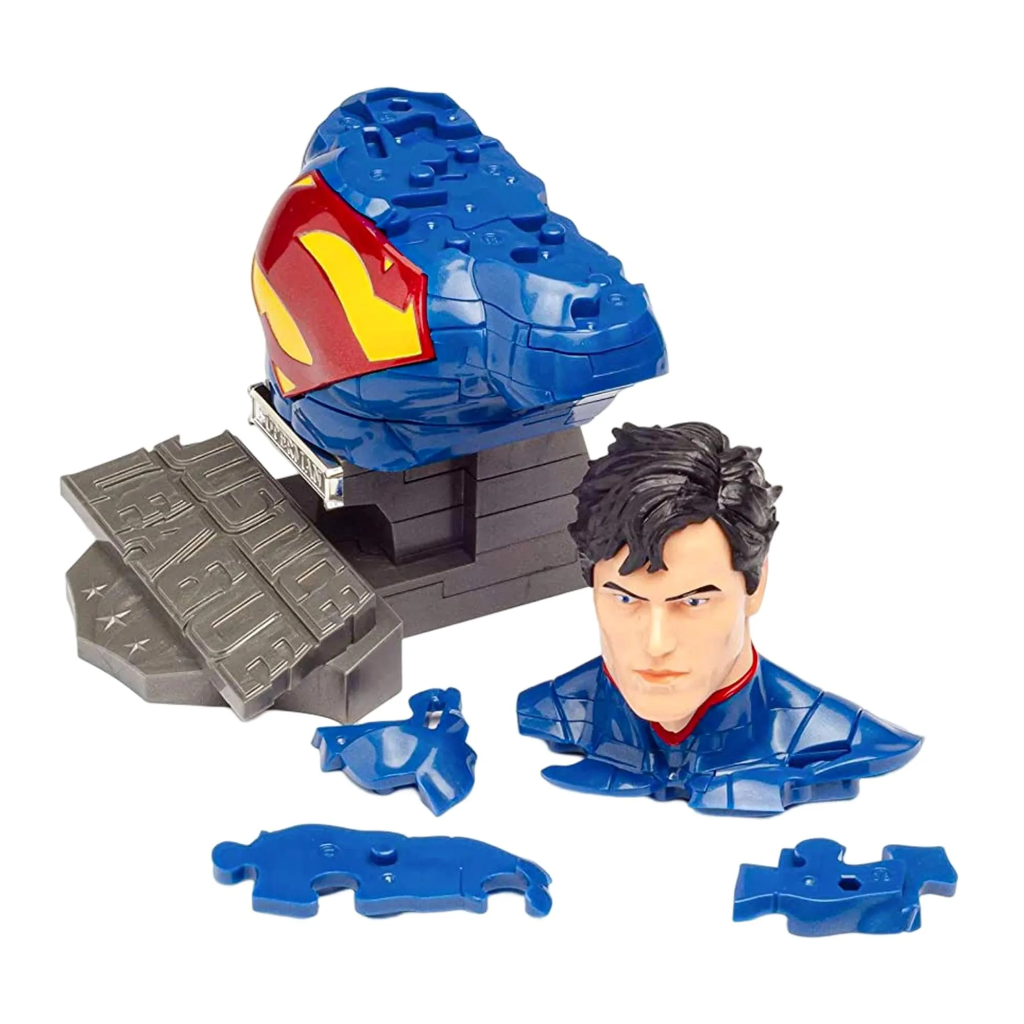 Eaglemoss DC Superman 72 Piece 3D Jigsaw Puzzle | Solid Color