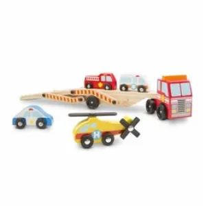 Emergency Vehicle Carrier Wooden Play Set