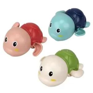 ESnipe Mart Swimming Turtle Bath Toy,Wind Up Water Floating Toys,Bathtub Water Toys forToddlers Bathing Toys for Baby for 0-3 Years (Pack of 1, Multicolor)