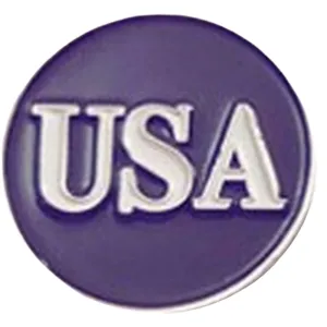 Evergolf USA Blue/White Golf Ball Marker