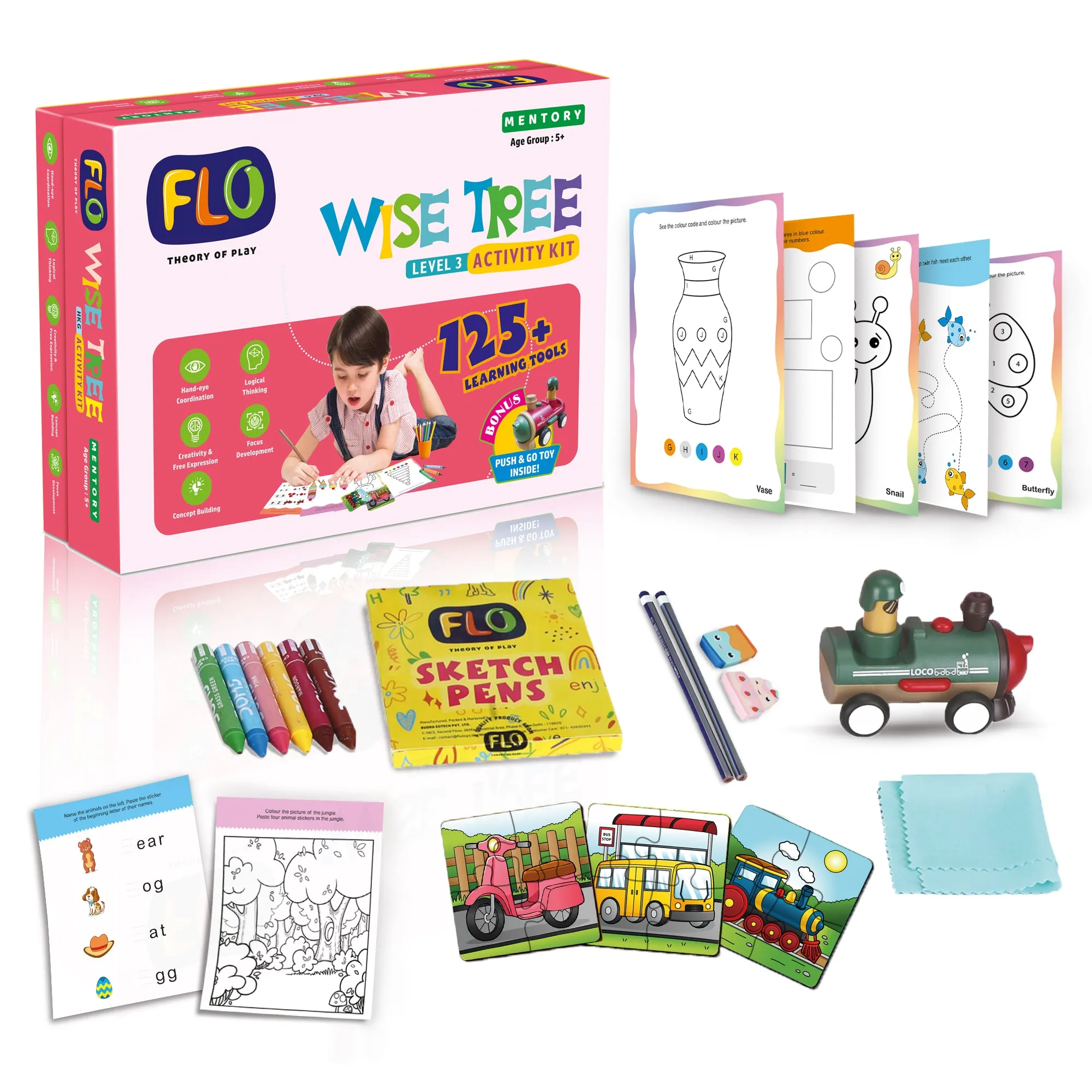 FLO Toys Wise Tree -Level 3 Activity Kit For Kids Ages 8 