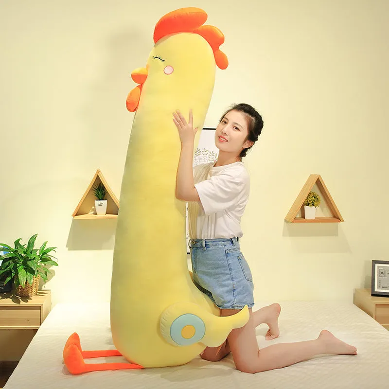 Giant Cuddly Chicken Body Pillow Plush