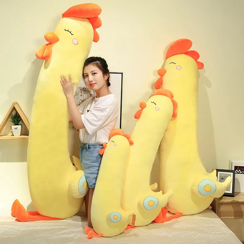 Giant Cuddly Chicken Body Pillow Plush