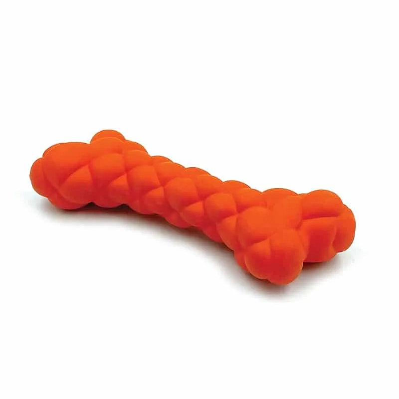 Goofy Tails Non Toxic Rubber Squeaky Bone Toy for Dogs