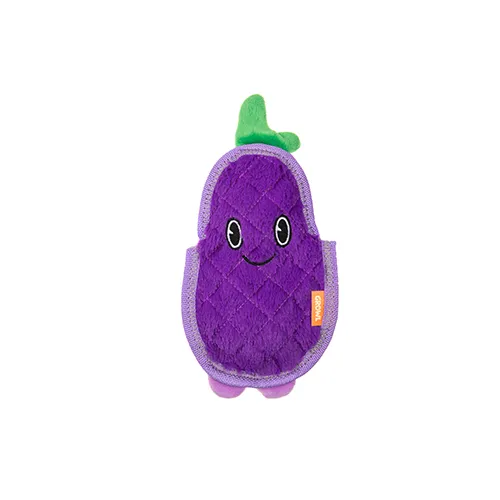 Growl™ Flip Floppz Fruit Eddie the Eggplant Dog Toy (NEW)