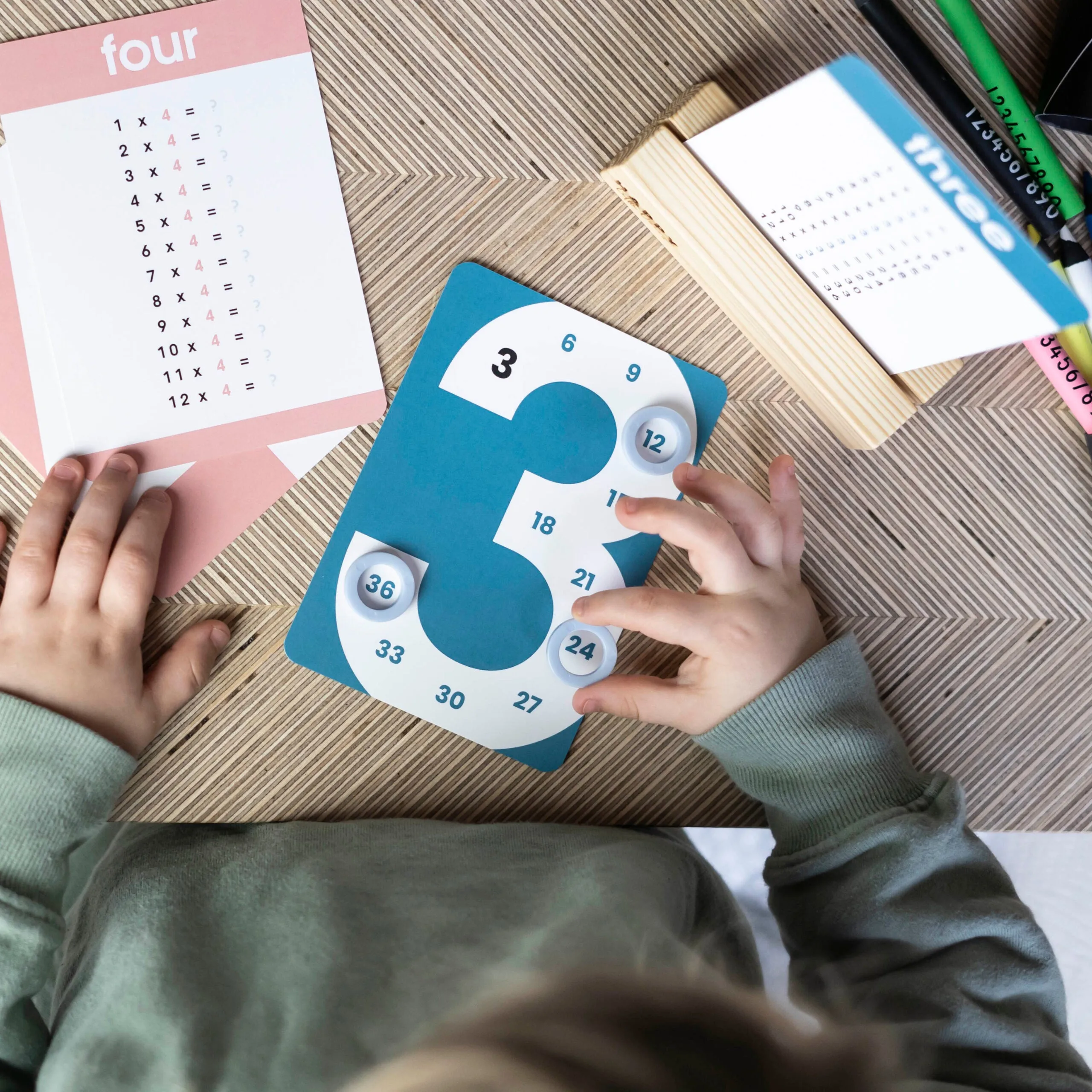 Happy Little Doers Learn Times Tables Flashcards