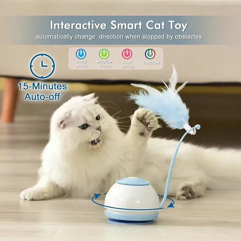 Interactive 360° Rotating Electric Cat Toy