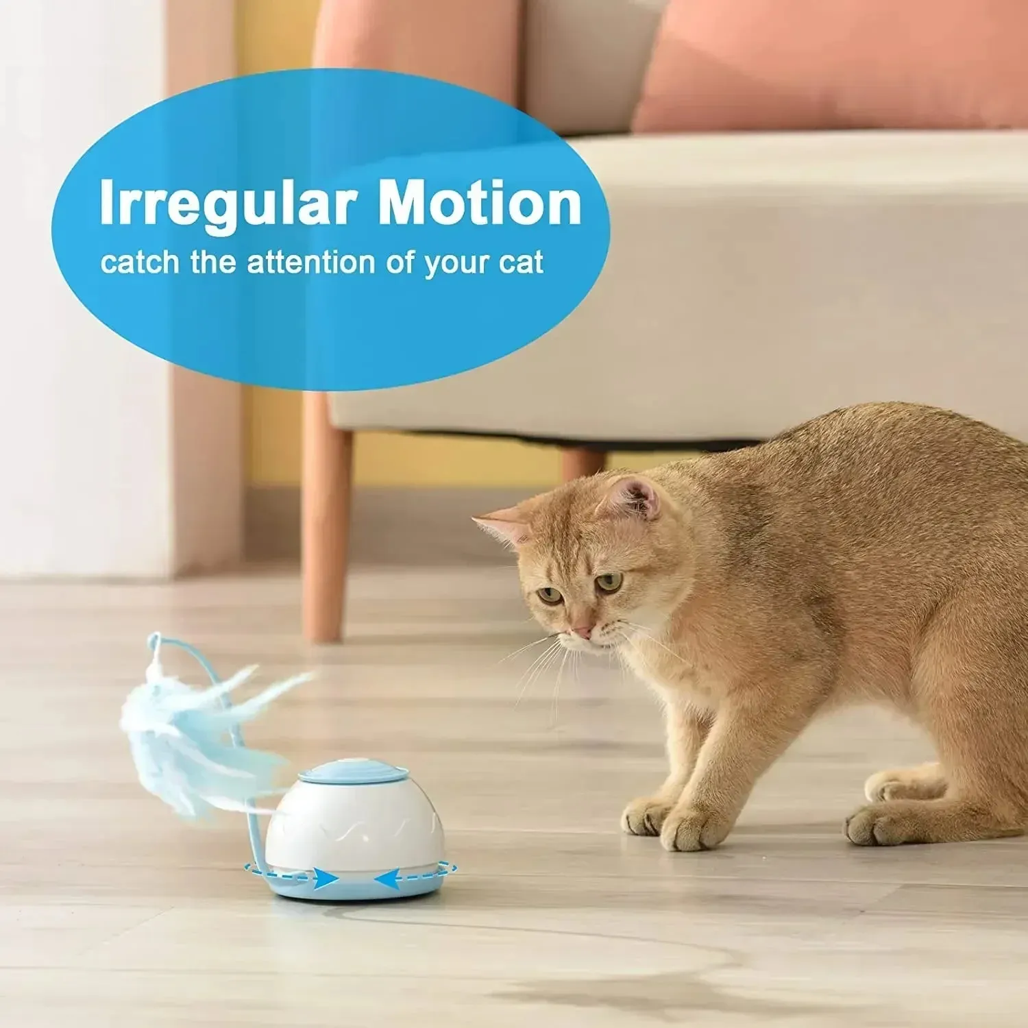 Interactive 360° Rotating Electric Cat Toy