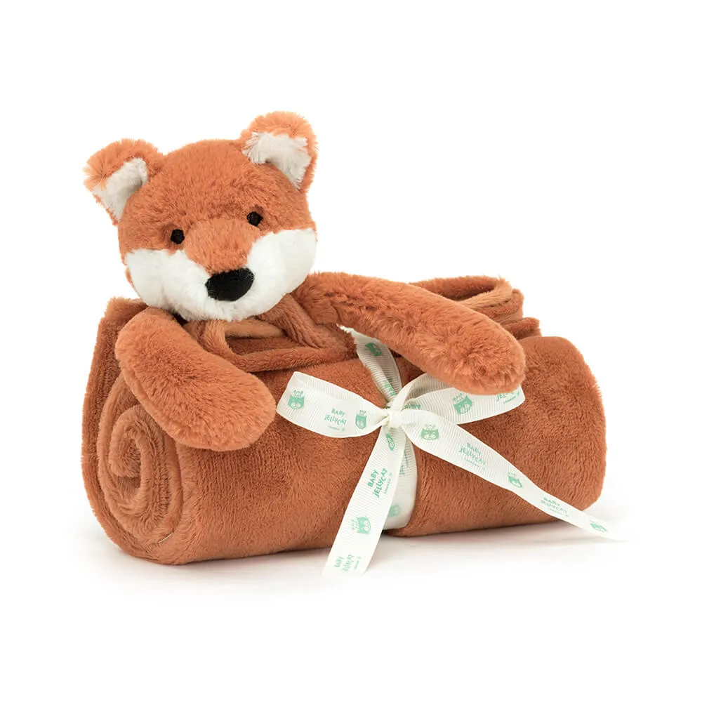 Jellycat Plush Toy Bashful Fox Cub Blankie