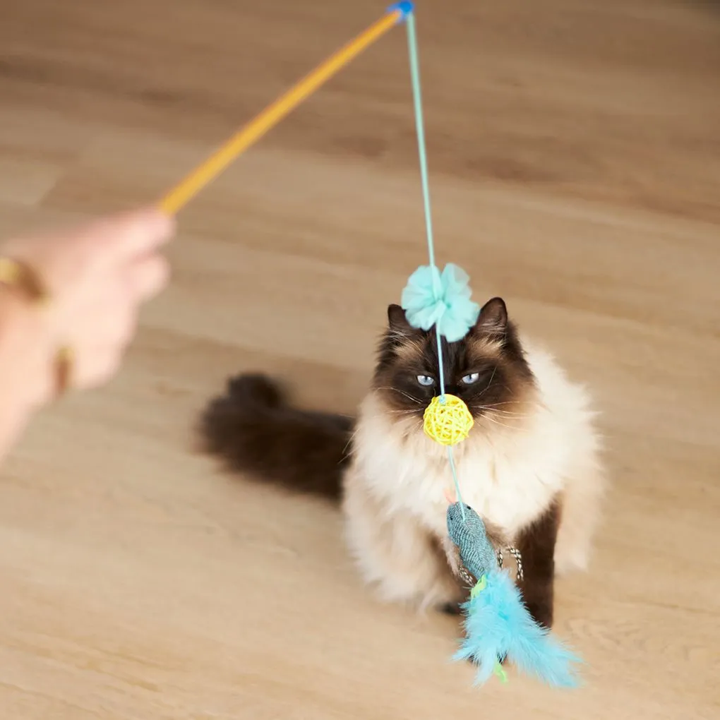 Kazoo Bluebird Wand Cat Toy