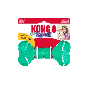 Kong Medium Squeezz Dental Bone, Dog Toy