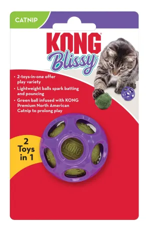 KONG Moon Ball with Paw Ball Catnip, Purple