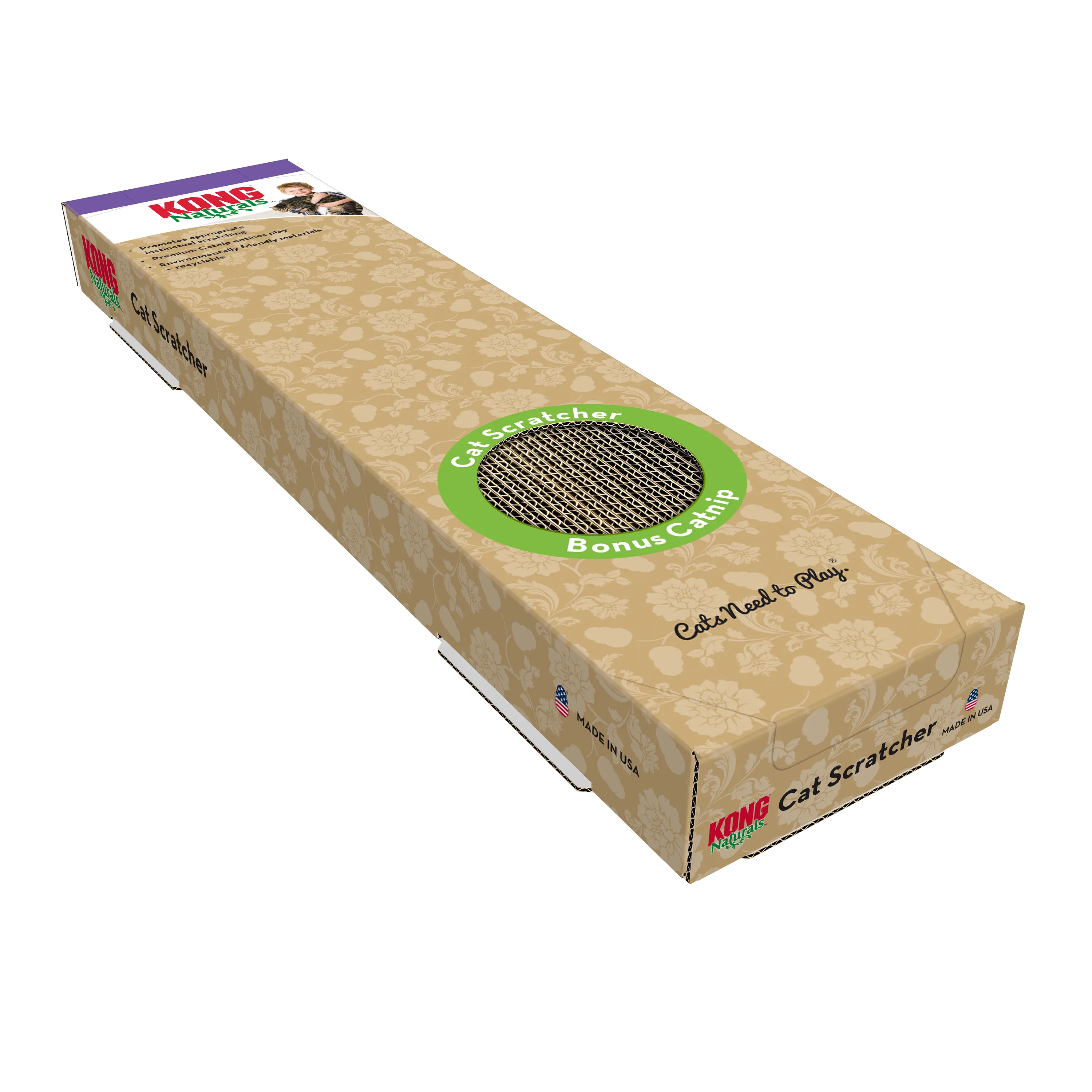 Kong Naturals Scratcher Double, Cat Scratcher