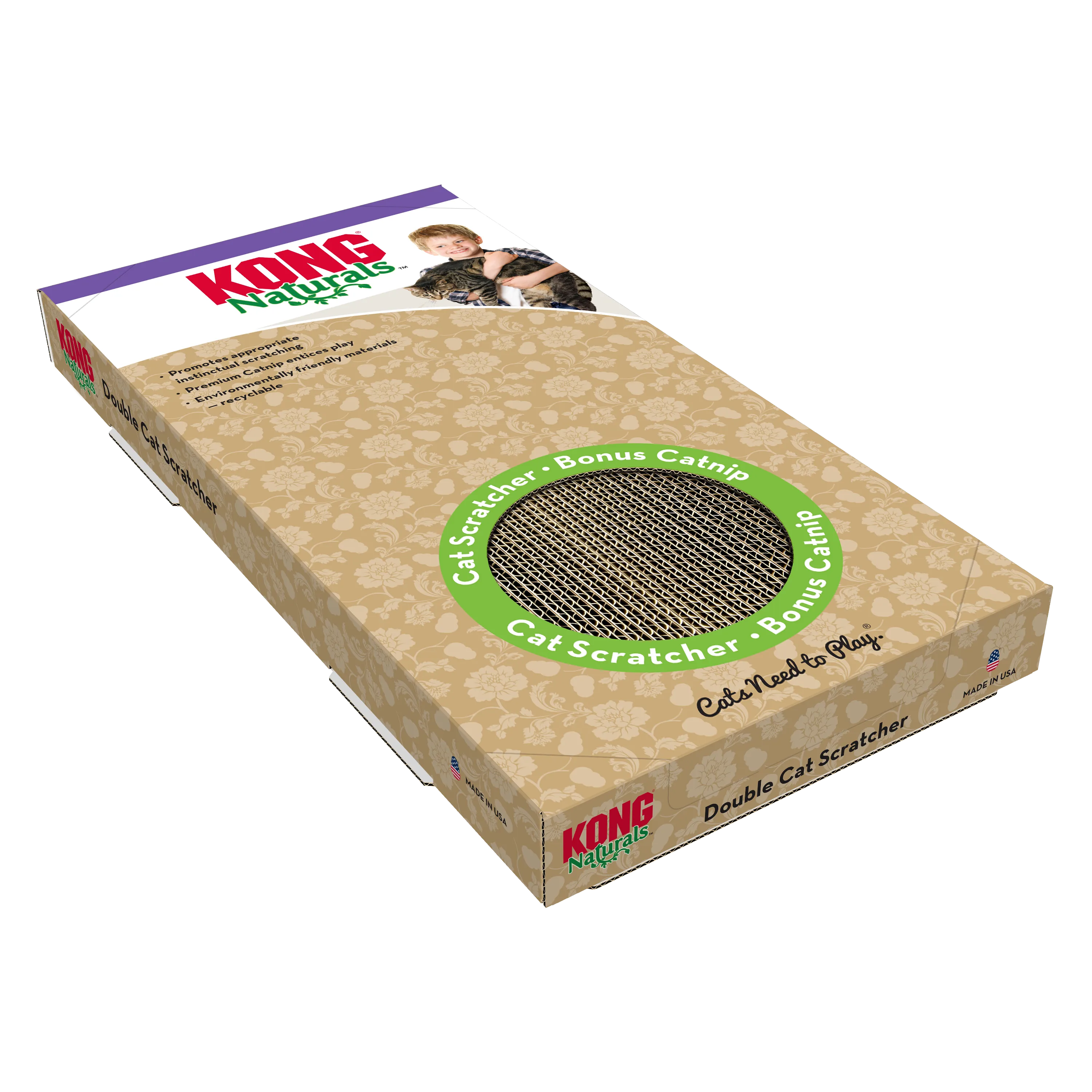 Kong Naturals Scratcher Double, Cat Scratcher