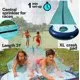 Lavinya High Quality 1ft XL Slip and Slide - Heavy Duty Inflatable Slide with Central Sprinkler and XL Crash Pad For Summer Fun Play