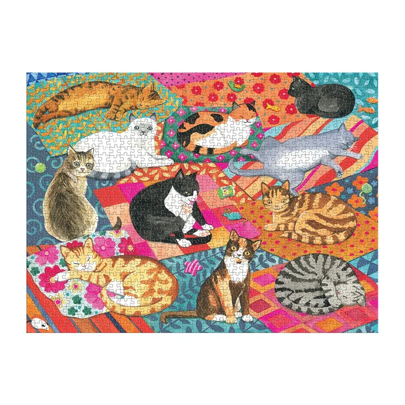 Lounging Cats 1000 Piece Puzzle