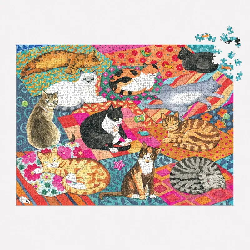 Lounging Cats 1000 Piece Puzzle