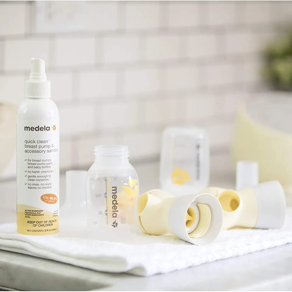 Medela Quick Clean Breast Pump and Accessory Sanitizer Spray (236 ml)