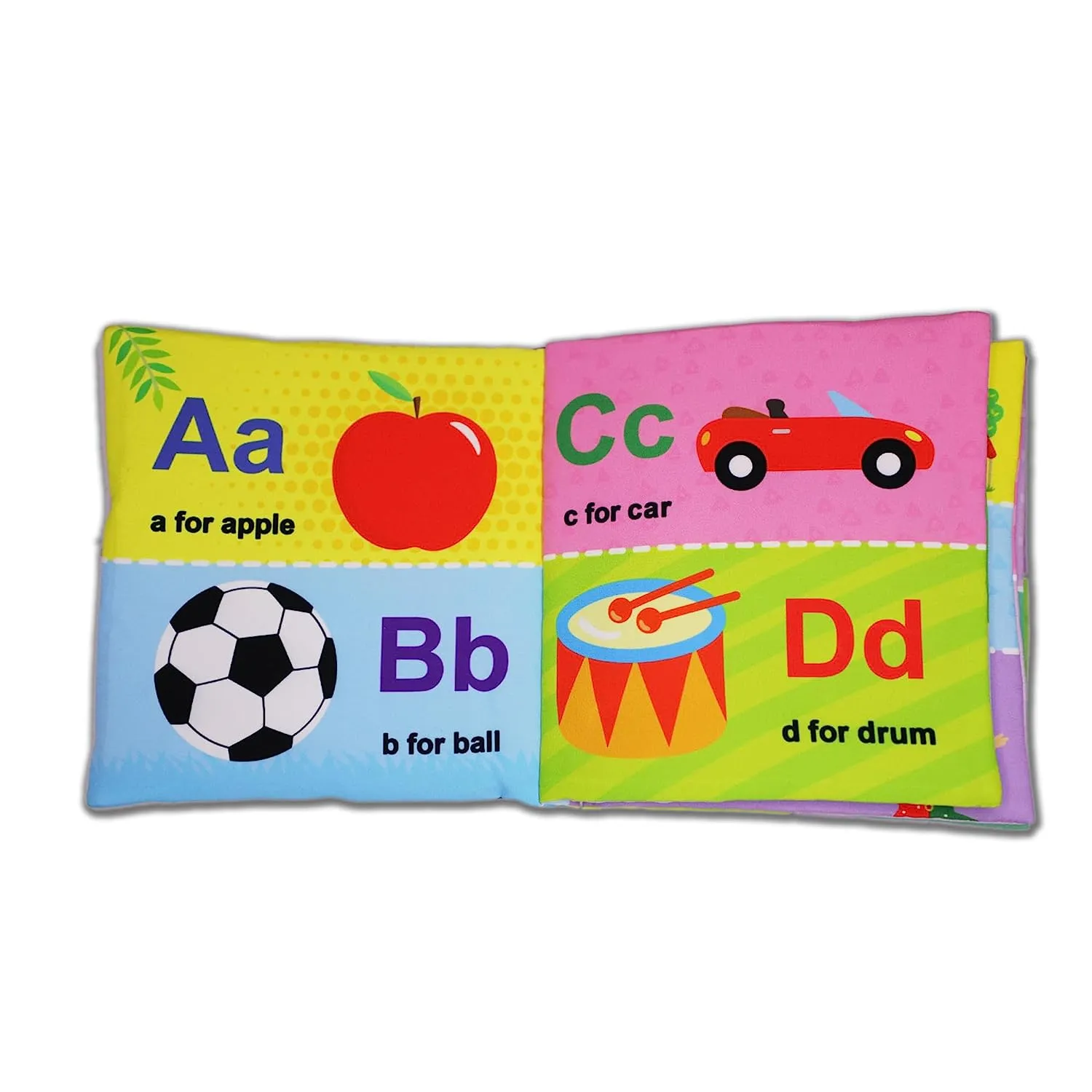 My First ABC Cloth Book with Squeaker and Crinkle Paper Cloth Books for Toddler Kids