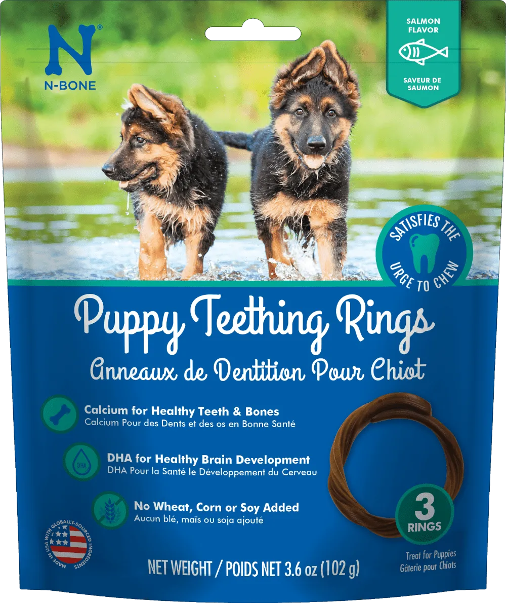 N-Bone® Puppy Teething Rings Salmon Flavor