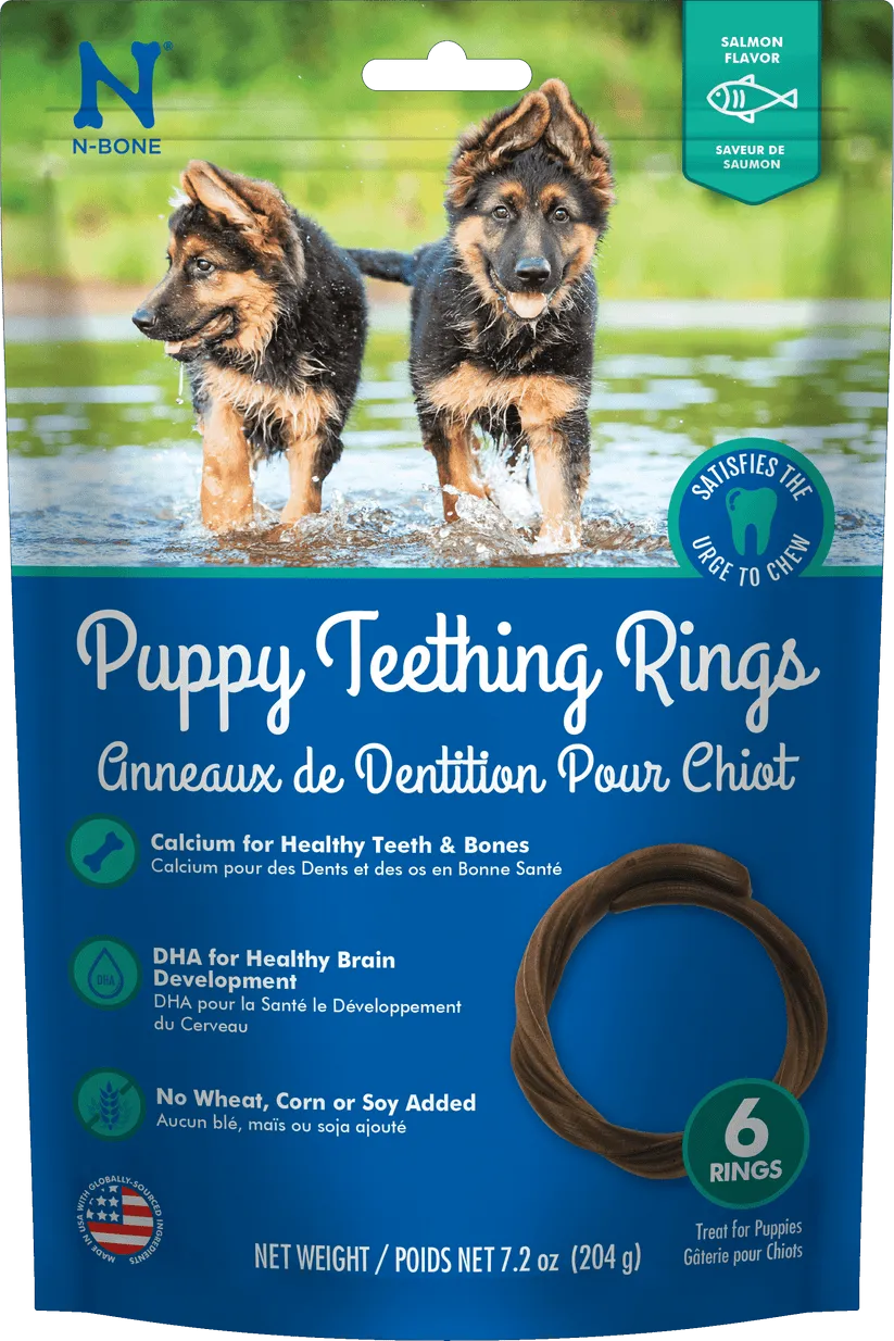 N-Bone® Puppy Teething Rings Salmon Flavor