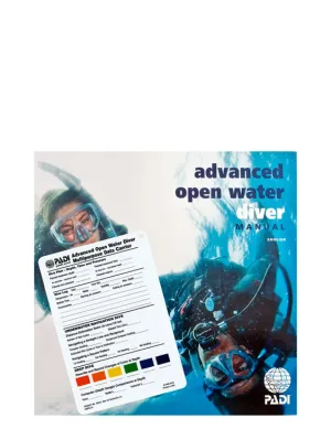 PADI Course Manual: Advanced Open Water Diver w/ Data Carrier