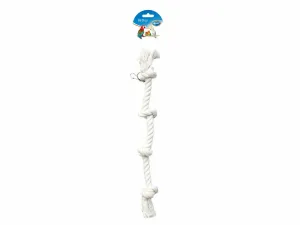 Parrot Rope With 4 Knots 50cm white