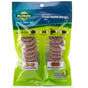 Petsafe Busy Buddy Peanut Butter & Rawhide Variety Pack Refill Rings Dog Treat