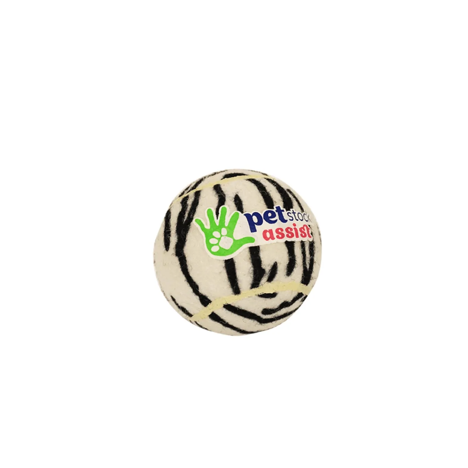 Petstock Foundation Tennis Ball Zebra Print Medium