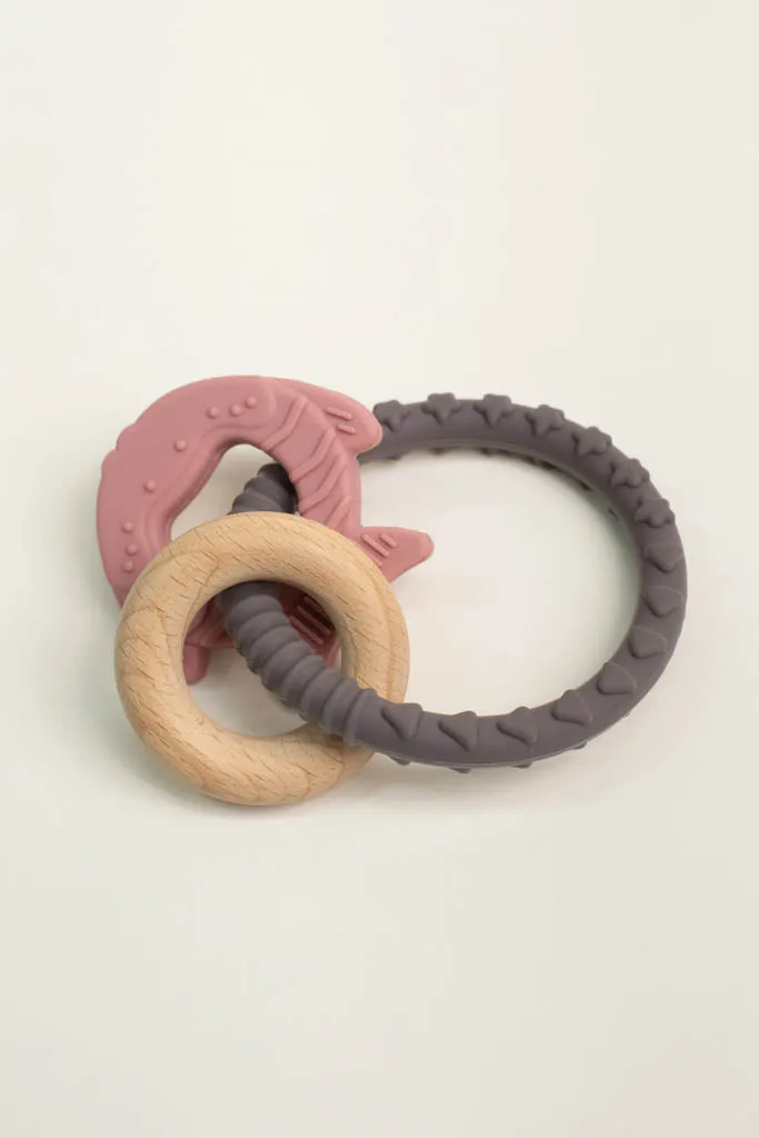 Pink Fish Teething Ring