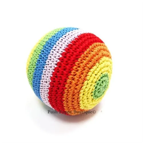 Rainbow Ball Crochet Plush Toy